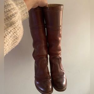 Frye Cognac Leather Boots 🤎